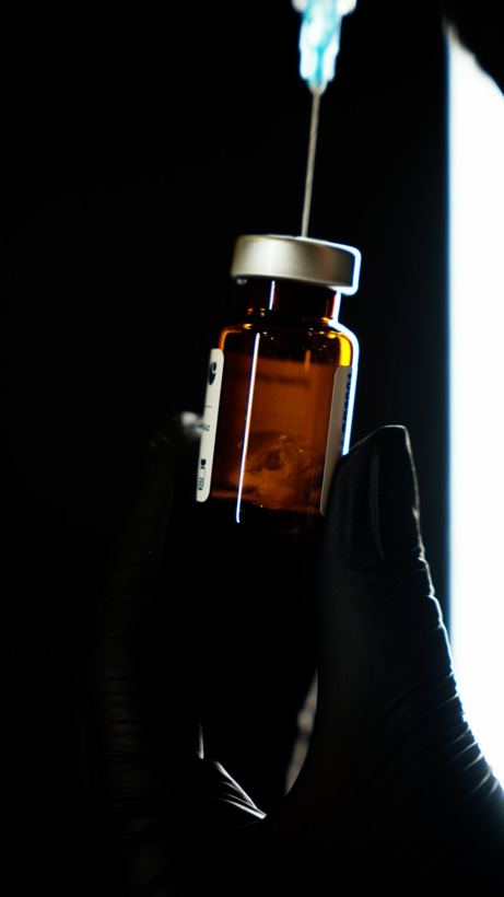 Backlit vial macro